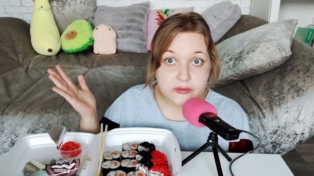 АСМР ИТИНГ РОЛЛОВ и СУШИ 🥢🍣 + ОБЗОР ДОСТАВКИ Япона МАМА 🎎 МОИ ИСТОРИИ ИЗ ЖИЗНИ шепот ASMR болталка смотреть онлайн