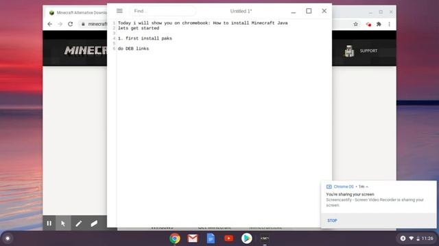 How to install Minecraft on chromebook - ChromeOS Linux Tutorial смотреть онлайн
