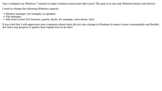 Customize Windows 7 window and file manager to be more Linux-like смотреть онлайн