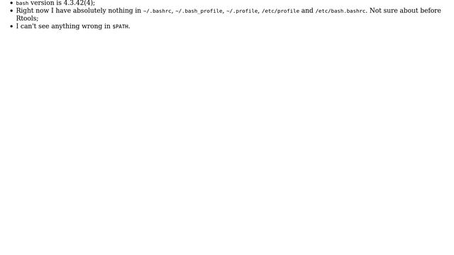 Unix & Linux: bash/cygwin broken after installing rtool? (2 Solutions!!) смотреть онлайн