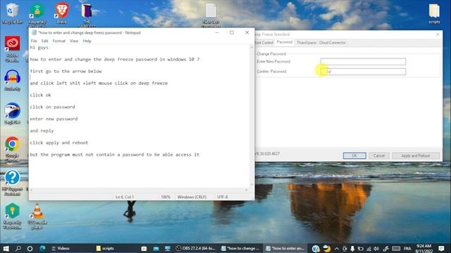 How To Change Password Deep Freeze In Windows 10 смотреть онлайн