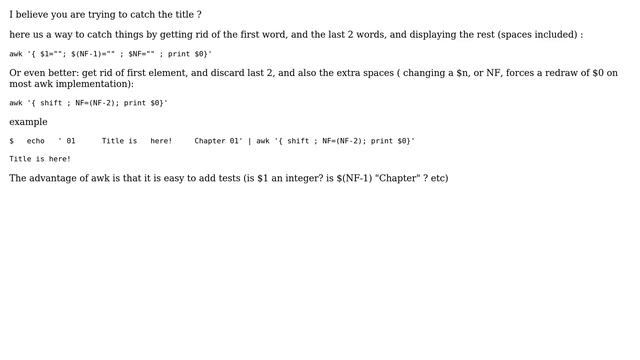 Unix & Linux: Using sed to cut a string starting with n spaces and ending with n spaces смотреть онлайн