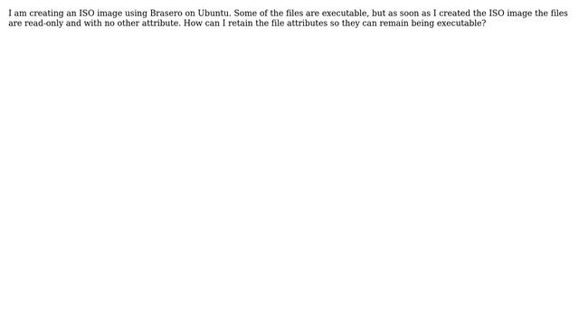 Ubuntu: Make files in ISO image executable смотреть онлайн