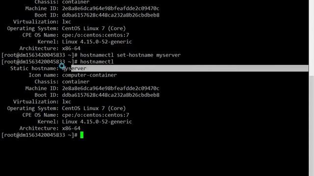 Changing Hostname on CentOS 7 смотреть онлайн