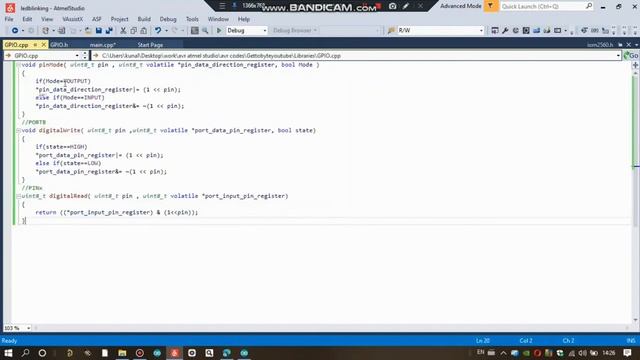 How To Create .h and .cpp header file for GPIO peripheral Video on Atmel Studio 7.0 смотреть онлайн
