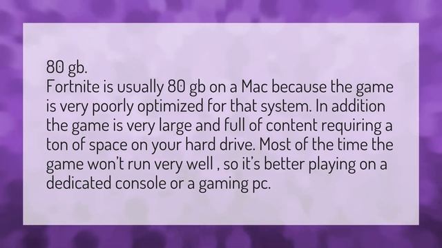 How many GB is fortnite on Mac? смотреть онлайн