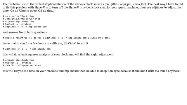 DevOps & SysAdmins: Hyper-V Machine drifts time all over, even with NTP (7 Solutions!!) смотреть онлайн