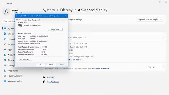 How to check what graphics card you have windows 11 | Check Graphic Card in Laptop / Pc Windows 11 смотреть онлайн