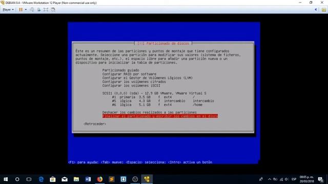 Instalacion de Debian 9.4 смотреть онлайн