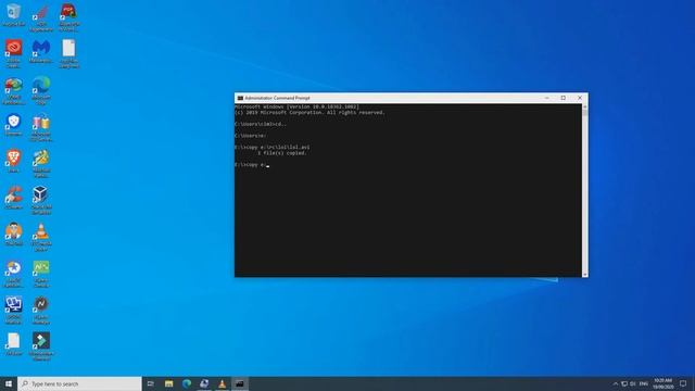 Copy files using cmd. смотреть онлайн
