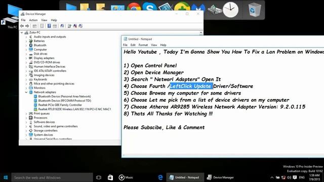 How To Fix WLAN Problem Windows 10 смотреть онлайн