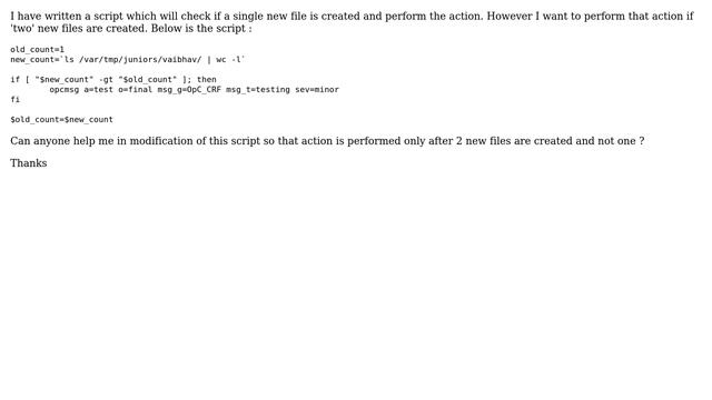 Unix & Linux: How to check creation of two new files in bash and perform action? смотреть онлайн
