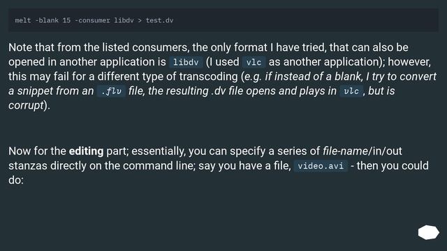 Command-line video editing in Linux (cut, join and preview) смотреть онлайн