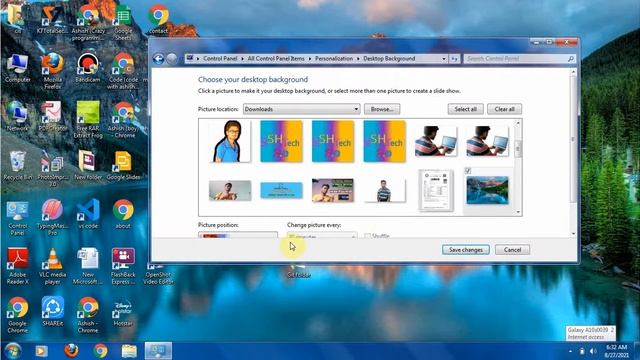 How to Change Desktop Wallpaper of Windows 7 ,8 & 10+ смотреть онлайн