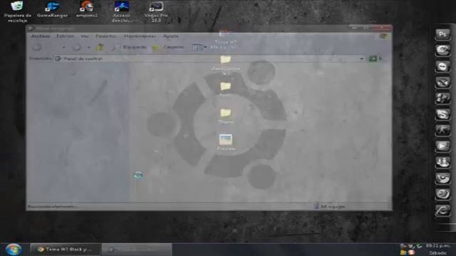 tema negro Windows 7 mas puntero aero w7 para xp смотреть онлайн