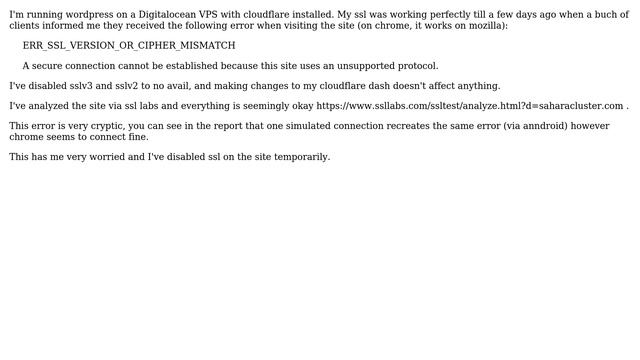 ERR_SSL_VERSION_OR_CIPHER_MISMATCH on Ubuntu смотреть онлайн