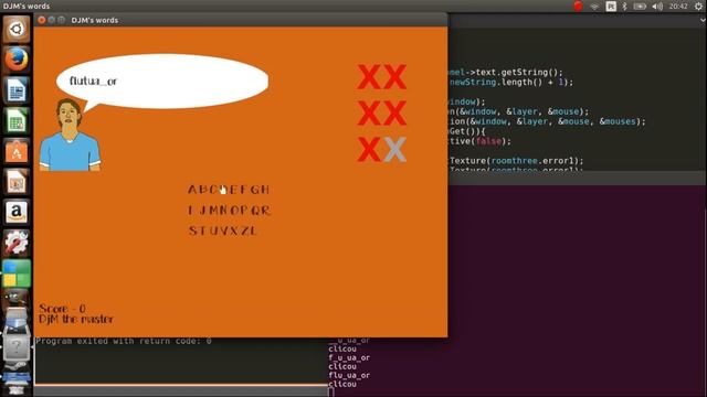 djm's words, jogo da forca implementado em c++/SFML смотреть онлайн