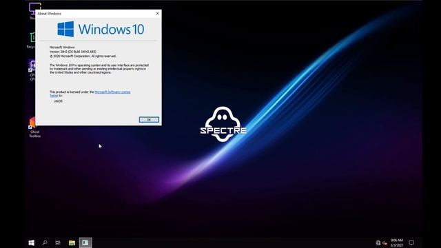 Windows 10 Pro 64bit 20H2 JAN_2021 {GHOSTSPEC} – LiteOS [ISO] смотреть онлайн