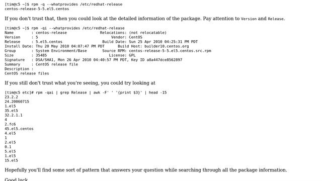 Unix & Linux: Which of these three commands is telling the TRUE Redhat release information смотреть онлайн