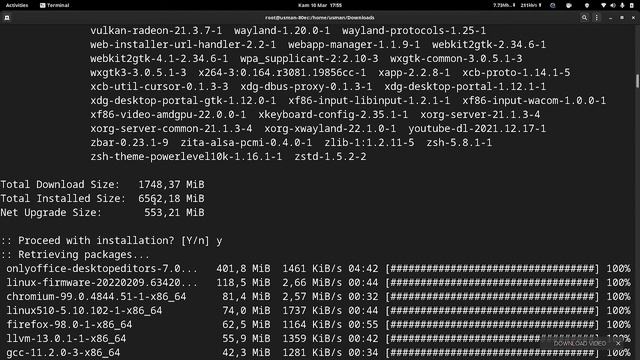 Cara Full Upgrade System Manjaro Linux смотреть онлайн