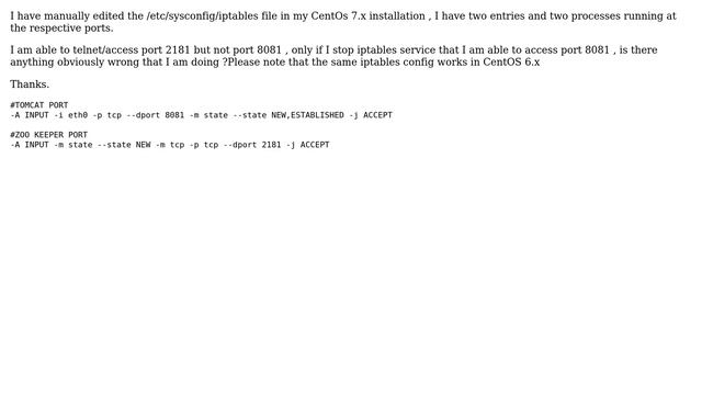CentOS 7.x iptables смотреть онлайн