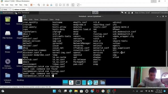 2.6 Trabajando con log files en Debian 11 смотреть онлайн