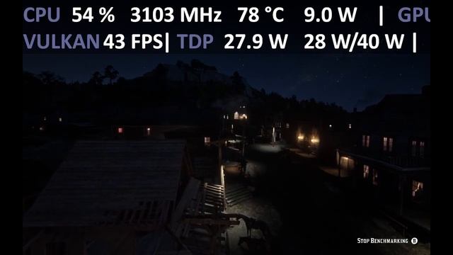 ONEXPLAYER i7 1185G7 | Red Dead Redemption 2 Benchmark | Iris Xe Performance смотреть онлайн