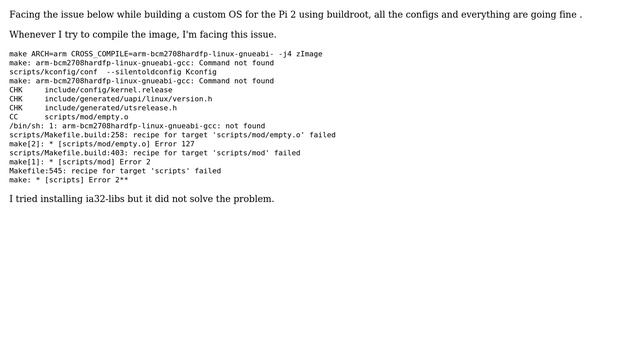 Raspberry Pi: Issues in cross compiling buildroot for Raspberry Pi 2 (2 Solutions!!) смотреть онлайн