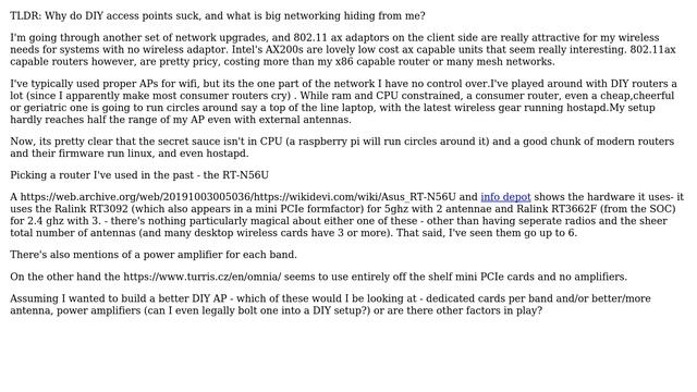 Why are accesspoints/routers better at being an access point than a adaptor set up as an AP? смотреть онлайн