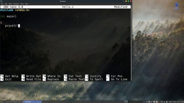 How to compile and run C code in linux смотреть онлайн