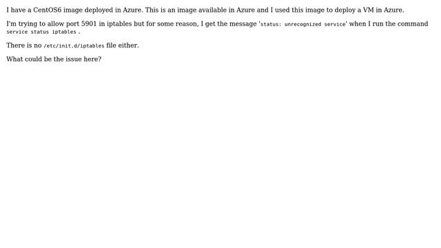 Unix & Linux: iptables service is not recognized смотреть онлайн
