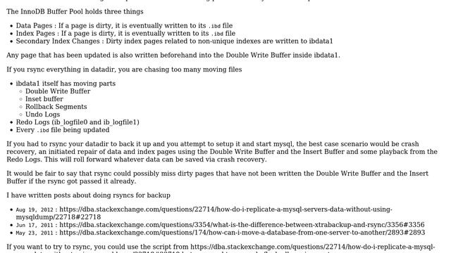 Databases: Is possible to backup database online using rsync? (3 Solutions!!) смотреть онлайн