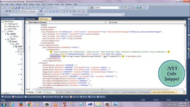 Asp Net Gridview Hyperlink Navigation URL with Querystring | Eval binding смотреть онлайн