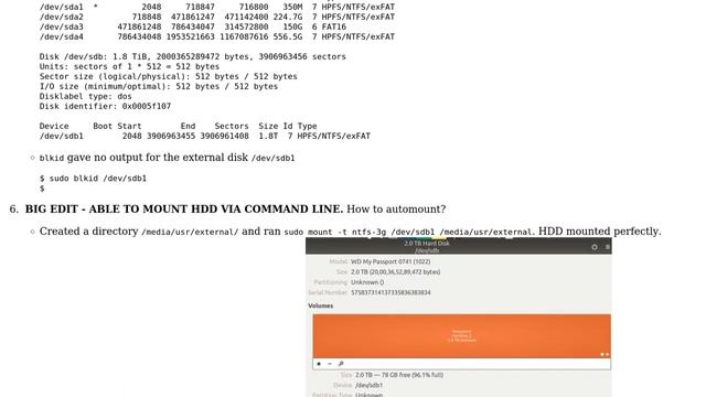 Ubuntu: External harddisk detected but not mounting смотреть онлайн