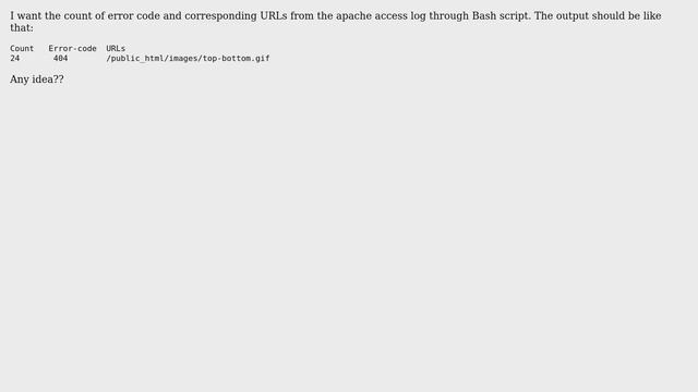 Unix & Linux: How to get desired output from apache access log in Linux? смотреть онлайн