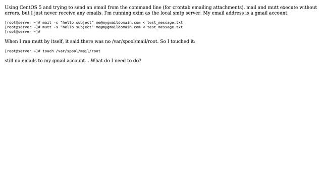 DevOps & SysAdmins: On CentOS, mail or mutt never sends my emails смотреть онлайн