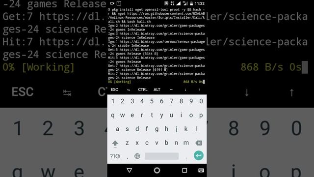 how to run kali linux on android without root. run root command ,kali linux command смотреть онлайн