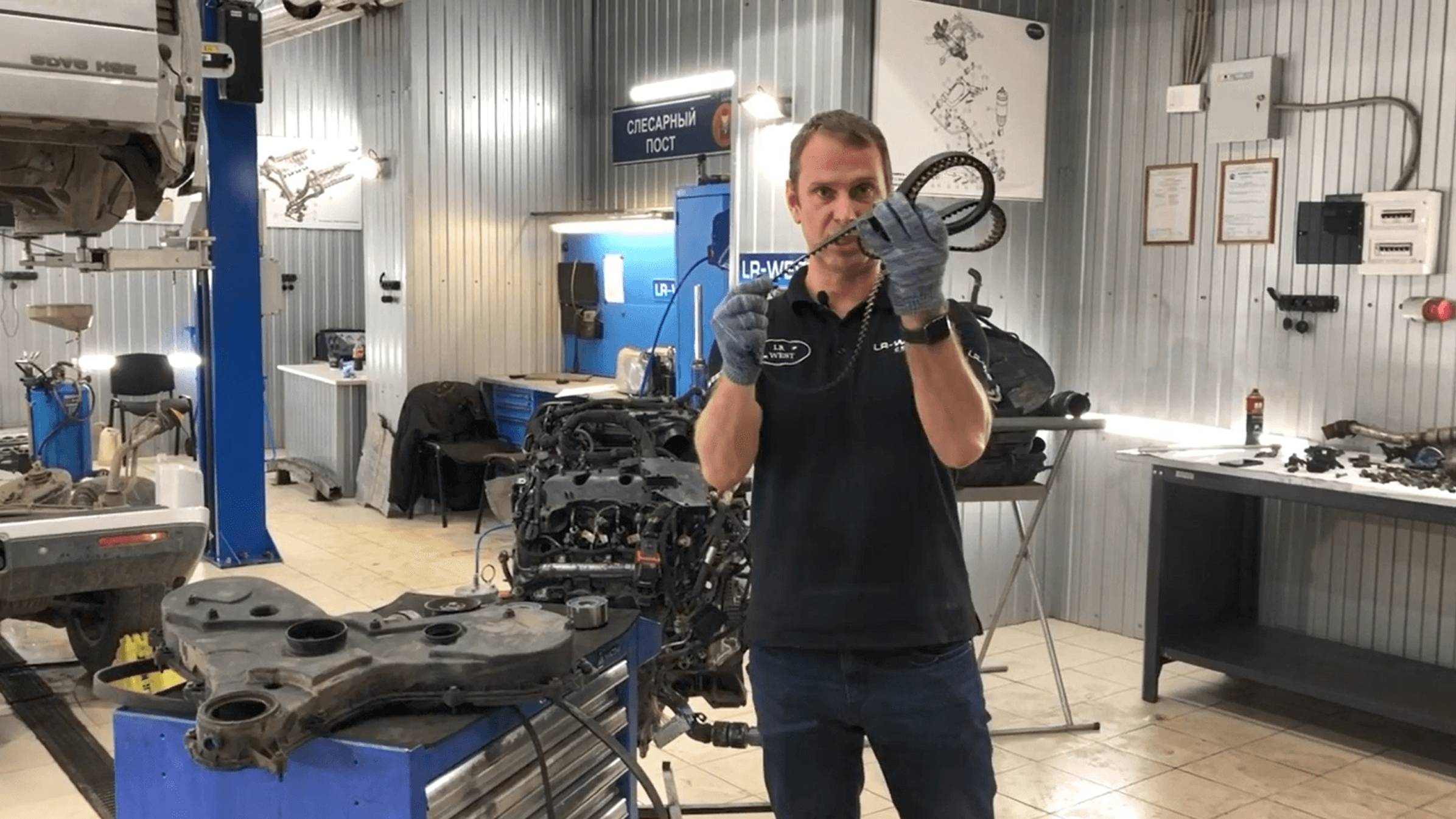 Замена ремня ГРМ на Land Rover Discovery 3/4, Range Rover и RR Sport с двигателем 3.0 TDV6 смотреть онлайн