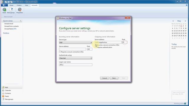 configurare windows live mail смотреть онлайн