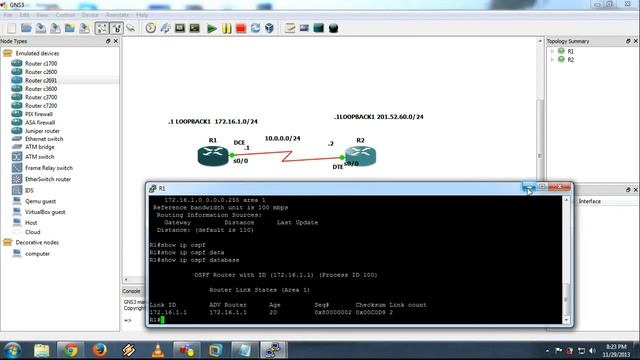 Cisco - Single area OSPF 2 ROUTER CONFIGURATION смотреть онлайн