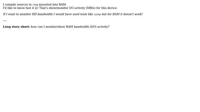 Unix & Linux: RAM bandwidth activity смотреть онлайн