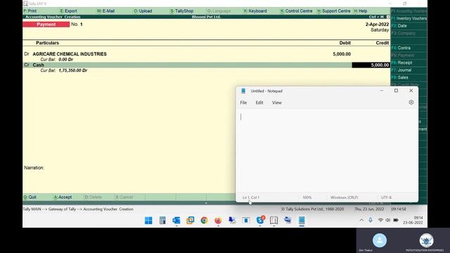 Payment Voucher Entry in Tally | Bhoomi Online Tally Class | Sudarshan Patel смотреть онлайн