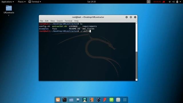Kali Linux URLextractor смотреть онлайн