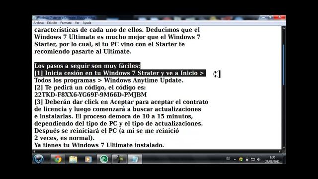 Cómo pasar de tener un Windows 7 Starter a Ultimate смотреть онлайн