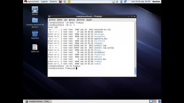 Guia 5 Operar directorios y comandos en Red Hat Enterprise Linux (con audio) смотреть онлайн