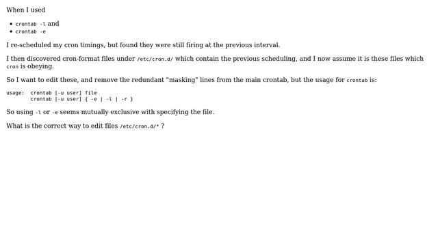DevOps & SysAdmins: How to correctly edit /etc/cron.d/\* files? смотреть онлайн