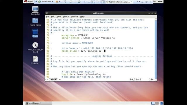 How to configure samba in RHEL-6 by MEER MASUM смотреть онлайн