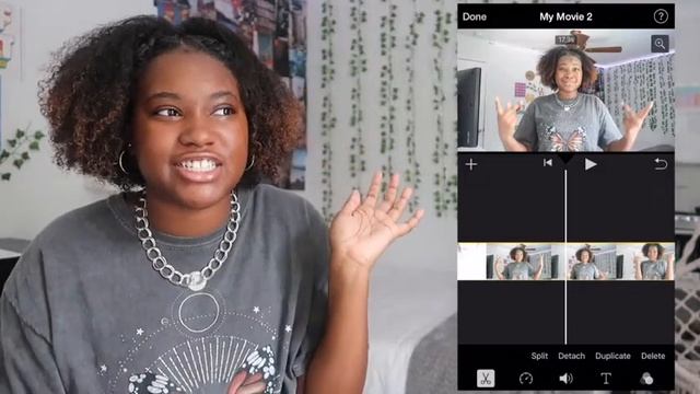 HOW TO EDIT ON IMOVIE USING AN IPHONE! *For Beginners*|| Alyssa-Nicole Vlogs смотреть онлайн