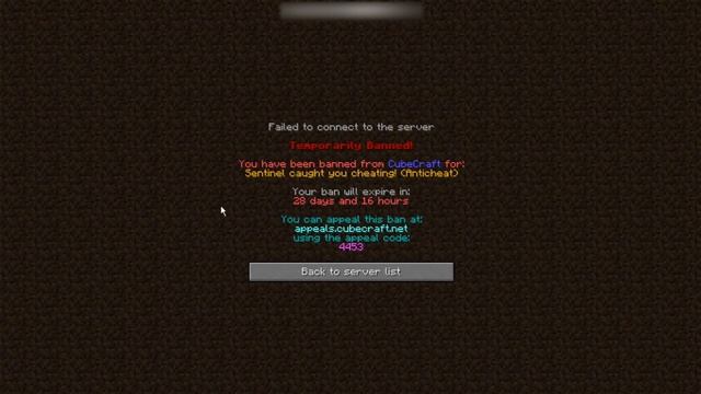 ЗАБАНИЛИ НА CUBECRAFT! смотреть онлайн