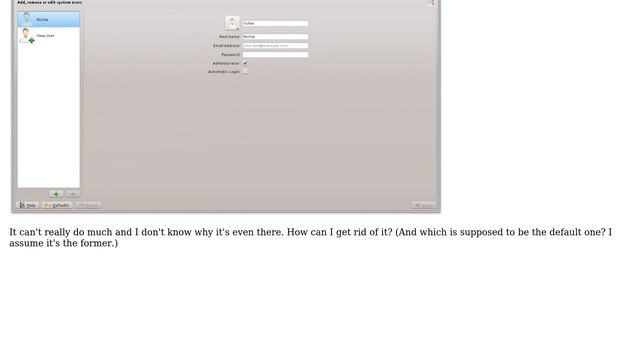 Ubuntu: Kubuntu has two different User Management programs in "System Settings" смотреть онлайн